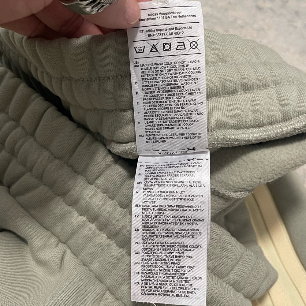 Men’s Size Small (29-30” Waist) Fear Of God Athletics X Adidas Sweatpants Clay - Picture 15 of 17